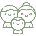 Icône de famille stylisée